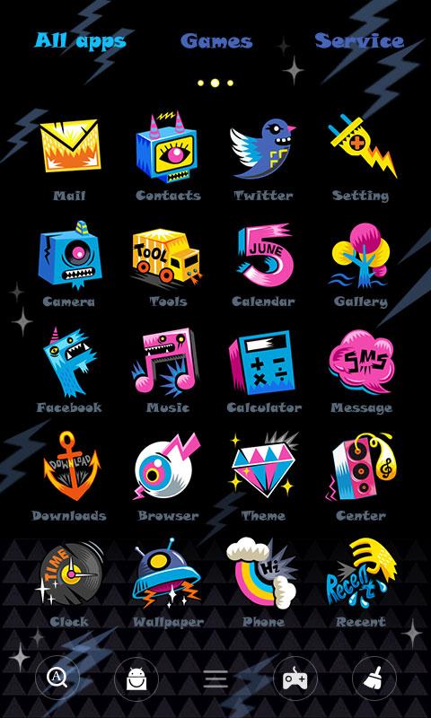 Music City GO Launcher Theme Screen 3