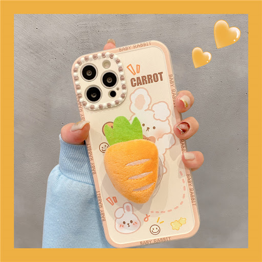 Title 6, Rabbit Radish Bracket Cartoon Mobile Phone Case...