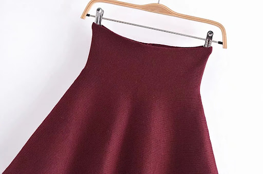 Title 9, Womens Simple and Creative Plain Knitted Skirt...