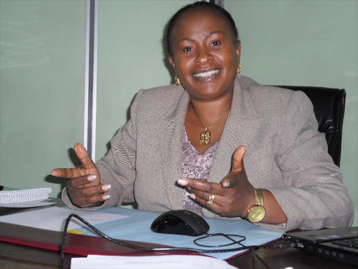 CCU Party leader Wavinya Ndeti in her office.PHOTO/FILE