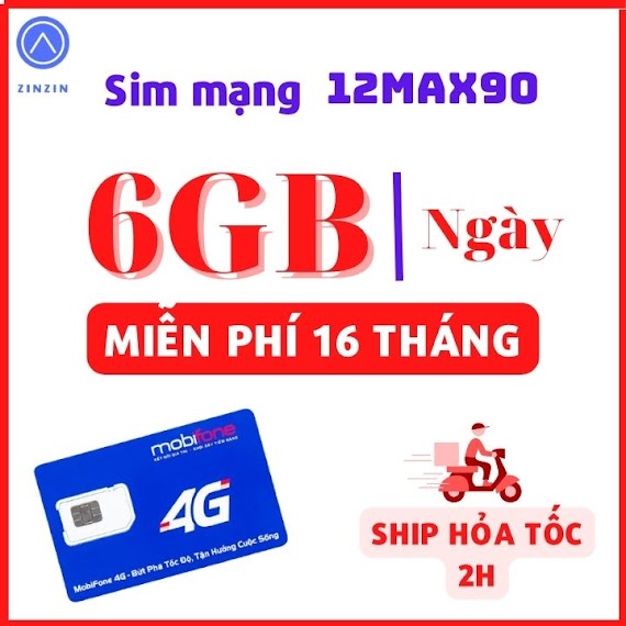 Sim 4G Mobifone Trọn Gói 1 Năm, Sim 12Fd50/Mdt50/12Max90 Tặng 5Gb 1 Ngày