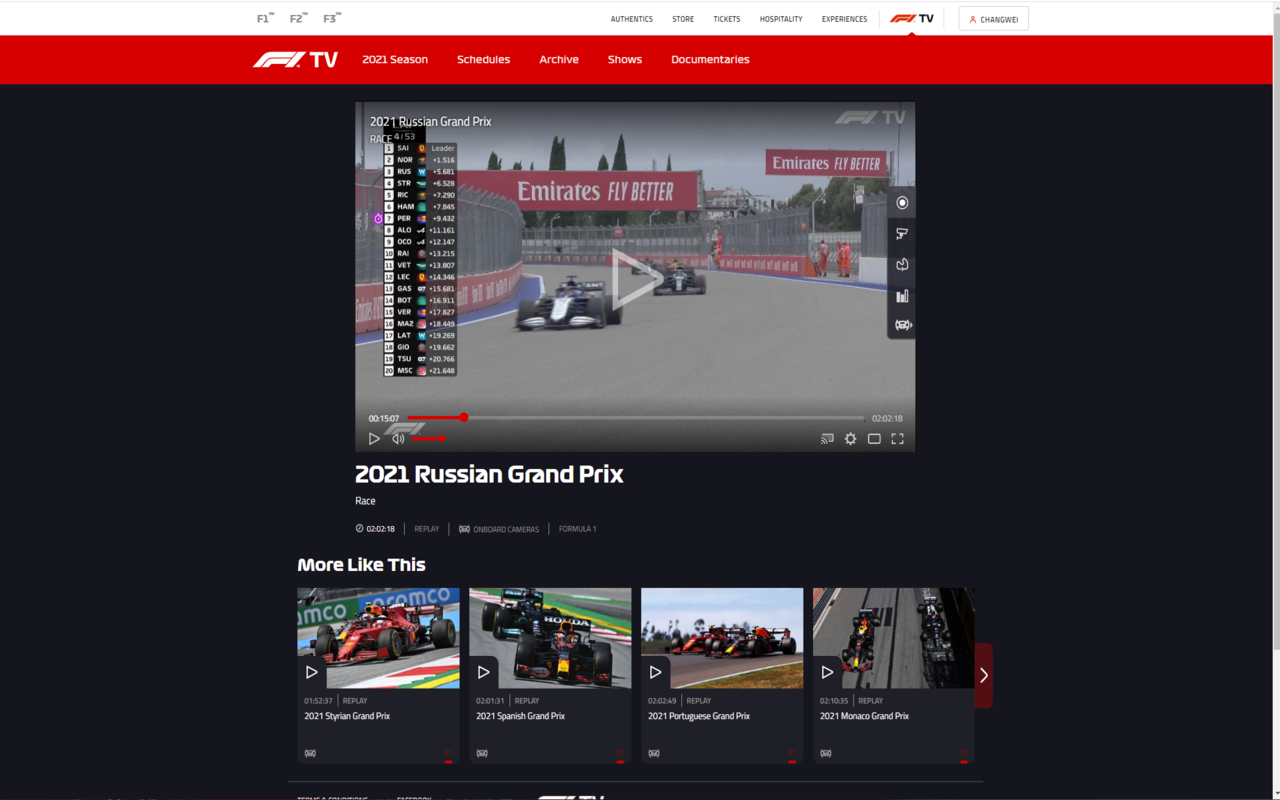 F1 TV Theater mode Preview image 0