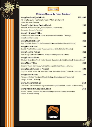 Great Punjab Family Restauant menu 