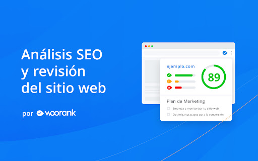 Análisis SEO y evaluación de sitios web de WooRank