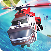 Mr. Blocky Police Helicopter Cops  Icon