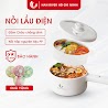 Han River Nồi Lẩu Điện Đa Năng Tích Hợp 1.5L (Lẩu, Hấp, Chiên, Rán, Xào, Hầm) - Hàng Chính Hãng