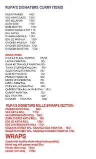 Rupas Signature Dum Biryani & Rolls Centre menu 2