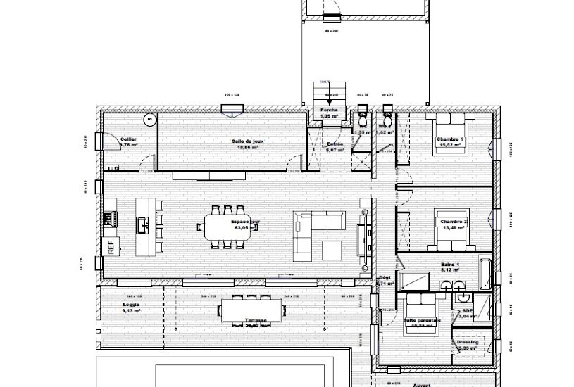  Vente Terrain + Maison - Terrain : 1 000m² - Maison : 157m² à Hauterives (26390) 