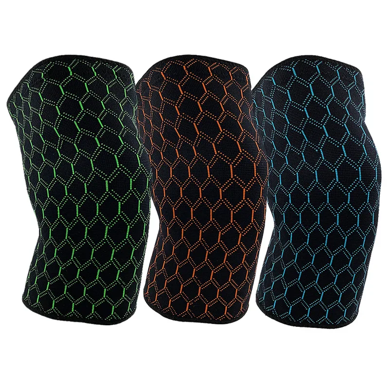 Gebreide elastische kniebandages voor ondersteuning en pijnverlichting. Flexibele steun voor de knieën, ideaal voor sport en dagelijks gebruik.