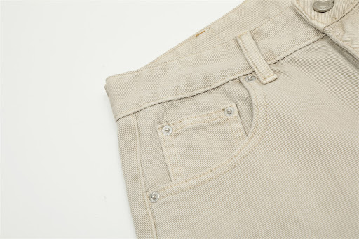 Title 10, Womens Solid Color Loose Straight Jeans
