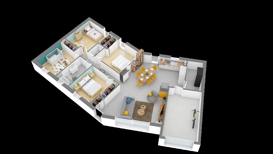 Vente maison neuve 5 pièces 98 m² à Nozay (44170), 174 754 €