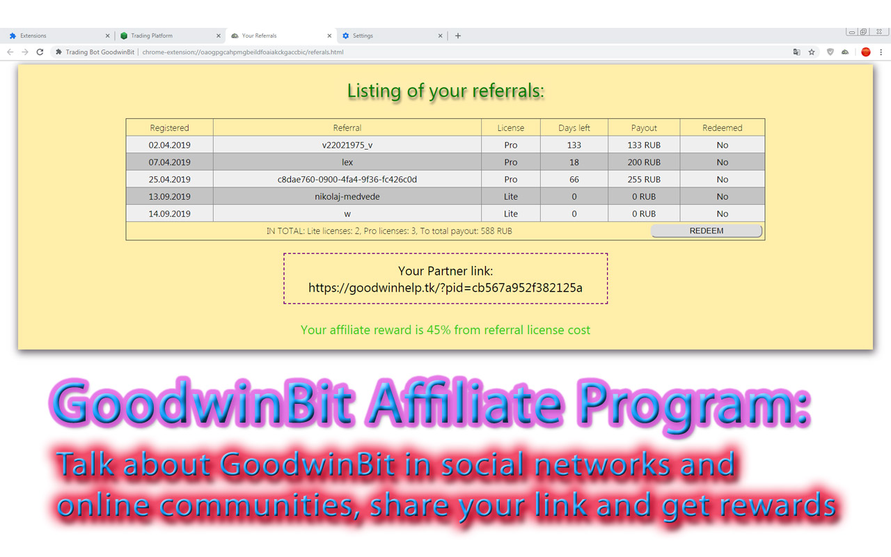 Trading Bot GoodwinBit Preview image 4