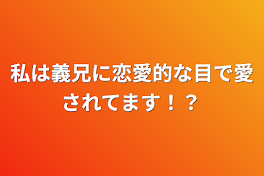 私は義兄に恋愛的な目で愛されてます！？