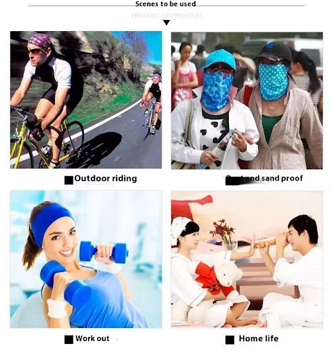Title 6, Mens Ice Towel Riding Ice Silk Bandana Cools &...