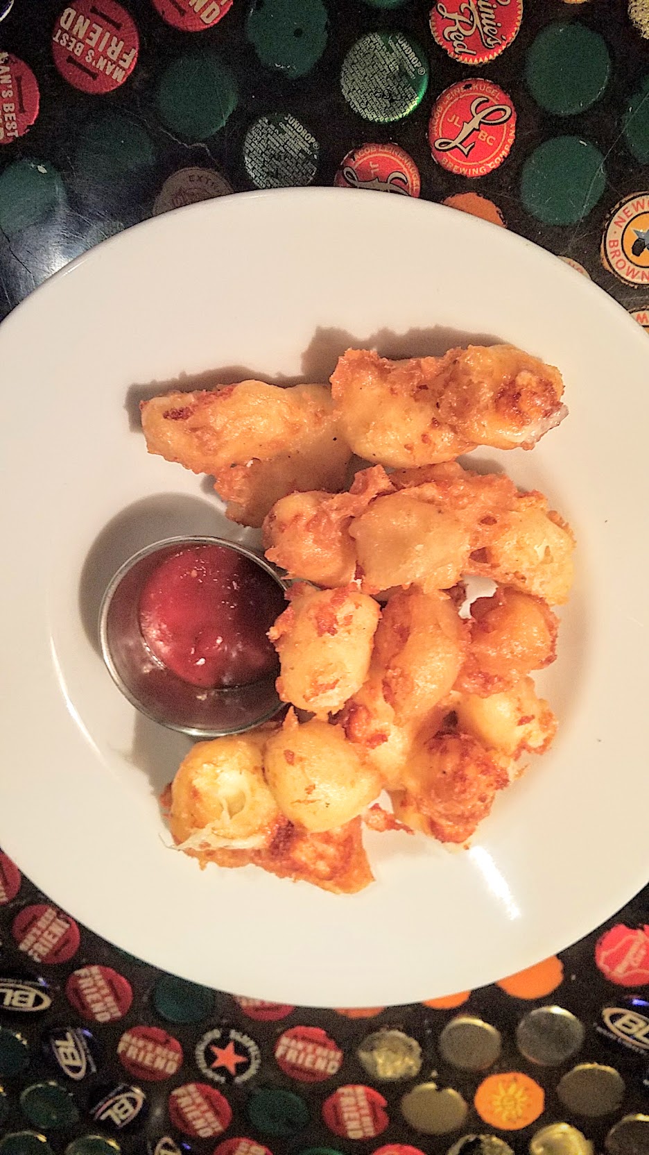 Example Food at Saraveza <strong>Fried Cheese Curds</strong>, a perfect pairing with beer every time