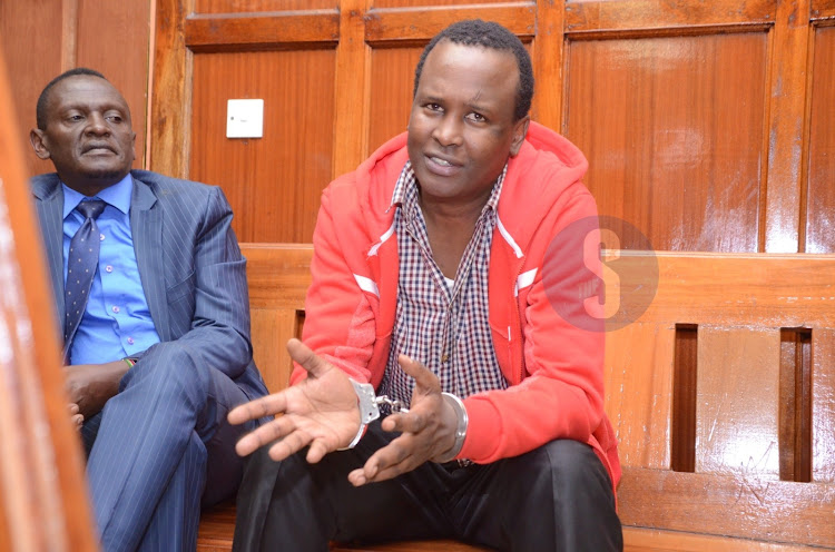 Kevin Kang'ethe re-arraigned at Milimani Law Courts on February 14, 2024.