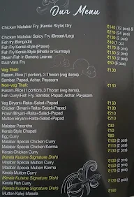 Kerala Kuisine menu 5