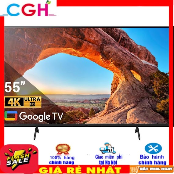 Tivi Sony 4K Google 55 Inch Kd - 55X86J Vn3