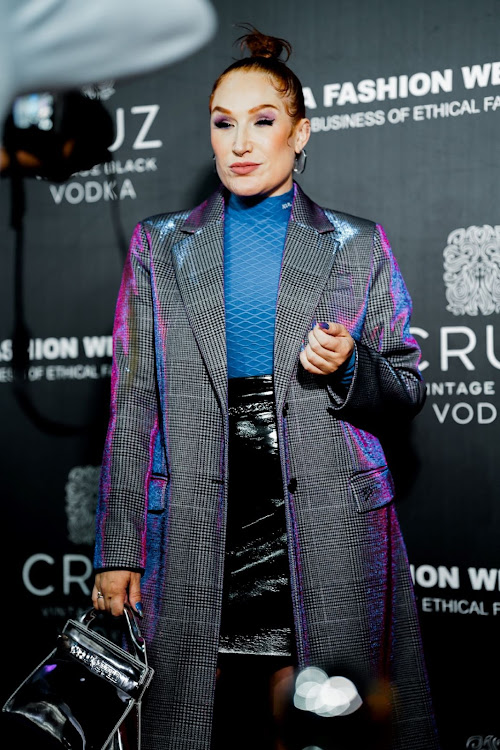 Musician Tamara Dey at the SAFW opening party red carpet.