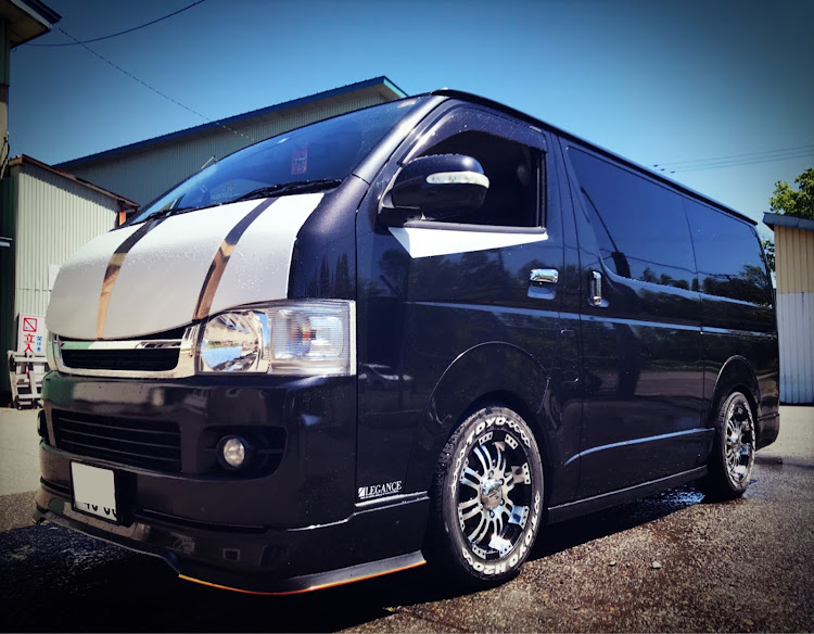 ハイエースバンの洗車・ハイエース・仕事終わり・遠征・旭川に関するカスタム事例の投稿画像1枚目