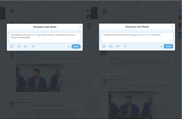 Twitter UI Fix chrome extension