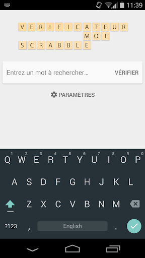 Verificateur Mot SCRABBLE