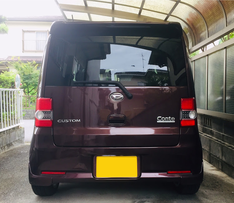 ムーヴコンテカスタムのムーブコンテ・岐阜県・リアエンブレム加工・熱中症に気をつけて!!に関するカスタム事例の投稿画像2枚目