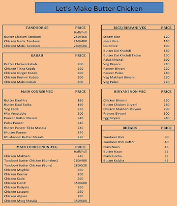 Masala-E-Mumbai menu 