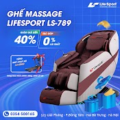 [Vip] Ghế Massage Toàn Thân Lifesport Ls - 789 Thư Giãn, Cải Thiện Giấc Ngủ, Giảm Mệt Mỏi - Ghế Massage Toàn Thân Trục Sl Cao Cấp, Con Lăn Di Động, Máy Matxa Toàn Thân, Ghế Massage Trị Liệu Toàn Thân Thế Hệ Mới