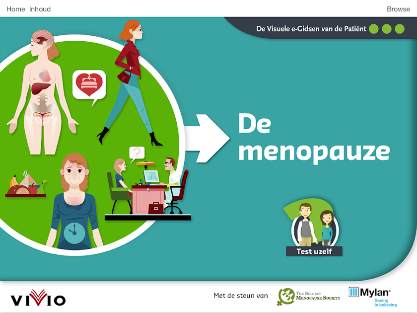 Menopauze – Visuele e-Gids Screen 1