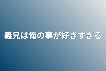 義兄は俺の事が好きすぎる