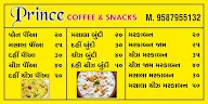 Prince Coffee & Snacks menu 1