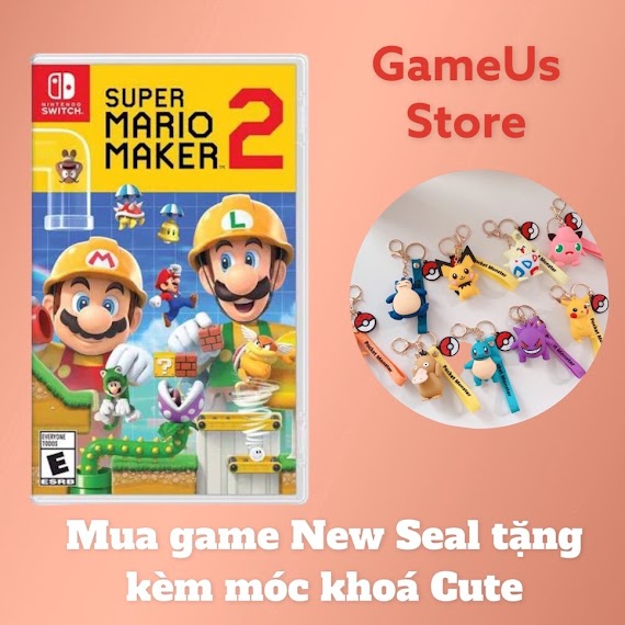 [Mã 1212Elsale0 Giảm 5% Đơn 400K] Băng Game Nintendo Switch : Super Mario Maker 2 Hệ Us