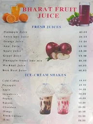 Bharat Fruit & Juice Center menu 1