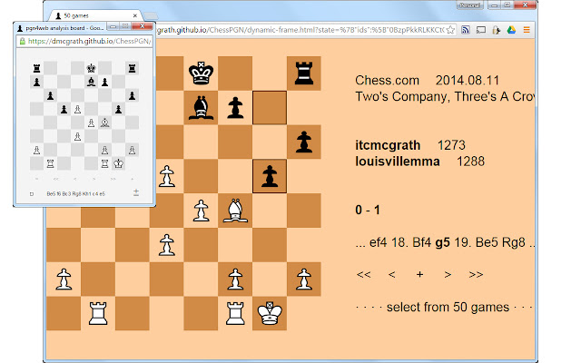 Chess PGN (Portable Game Notation) 