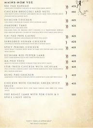 Ohri's Ming's Court menu 2