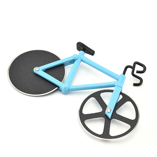 Title 3, Stainless Steel Pizza Cutter Bicycle Shape Whee...