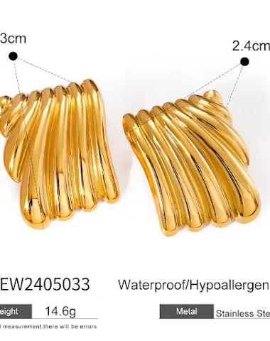 Boucles d'oreilles irrégulières, te - 3