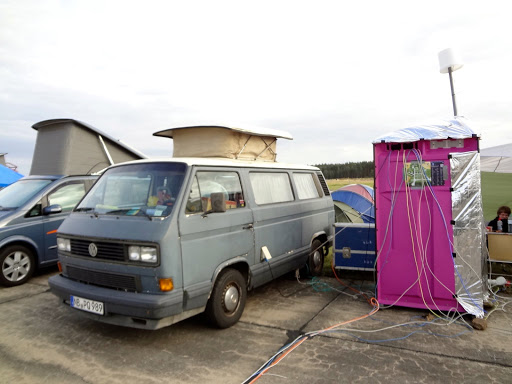 CCCamp11 during the day Germany 2011