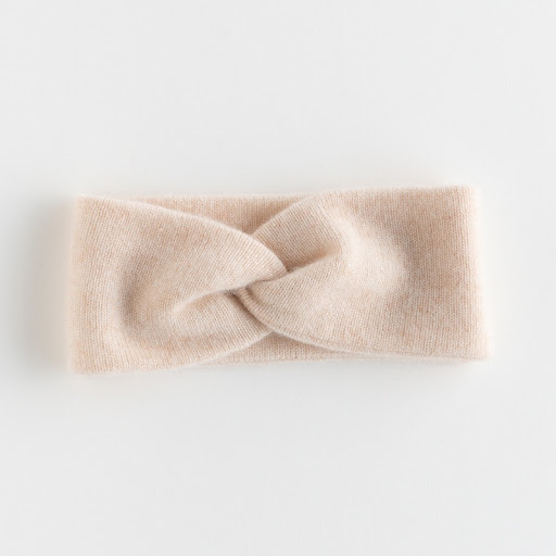 Title 6, Dikke cashmere haarband met zeven steken, zacht...