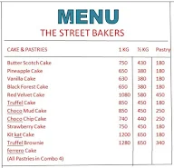 The Street Bakers menu 1