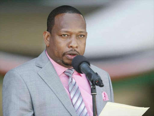 Nairobi governor Mikr Sonko during 54th Jamhuri celebrations at Moi International Centre, Kasarani.Photo Maureen Kinyanjui