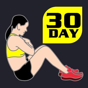 30 Day Sit Up Challenge Free logo