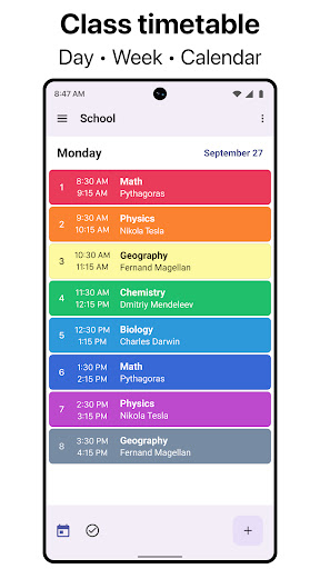 Screenshot Smart Timetable