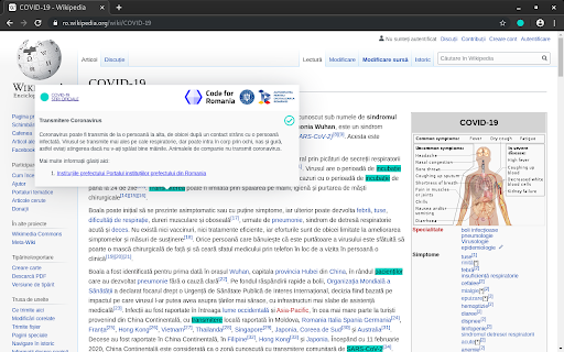 COVID-19 STIRI OFICIALE chrome extension