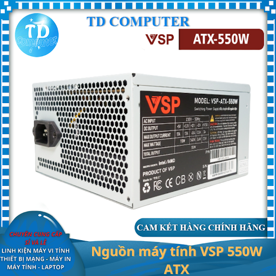 Nguồn Máy Tính Vsp 550W Atx - Hàng Chính Hãng Vsp Phân Phối