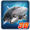 Ancient Shark Megalodon 3D icon