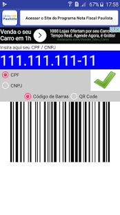 Cartão de CPF Paulista - náhled