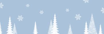 Holiday Snowflakes & Trees - Email Header template