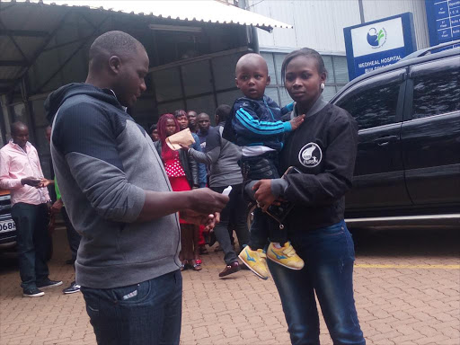 Yego with wife Cindy shortly after being discharged from hospital. /STANLEY MAGUT